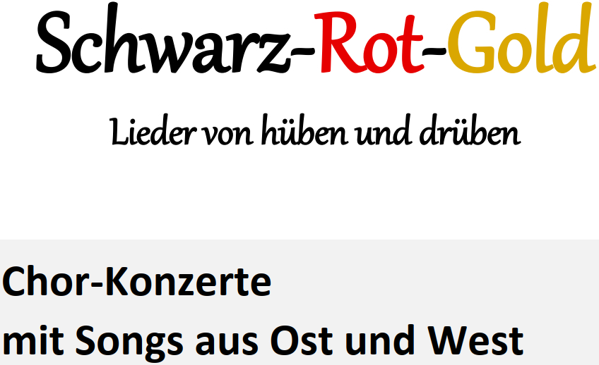 Schwarz-Rot-Gold - Konzerte des Chors Taktvolle graue Zwischentöne